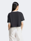 adidas Adicolor 3 Stripes Kadın Siyah Crop T-Shirt adidas Adicolor 3 Stripes Kadın Siyah Crop T-Shirt
