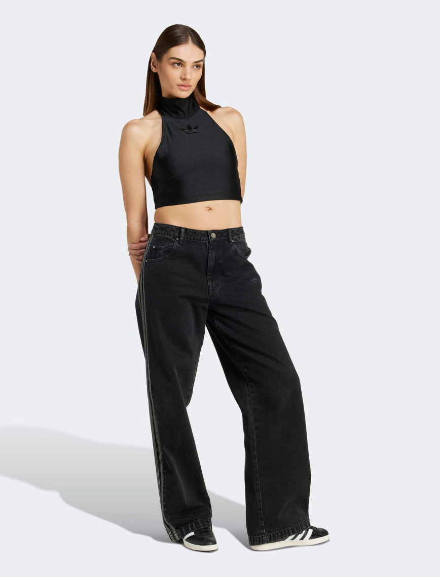 adidas Halterneck Crop Kadın Siyah Kolsuz T-Shirt adidas Halterneck Crop Kadın Siyah Kolsuz T-Shirt