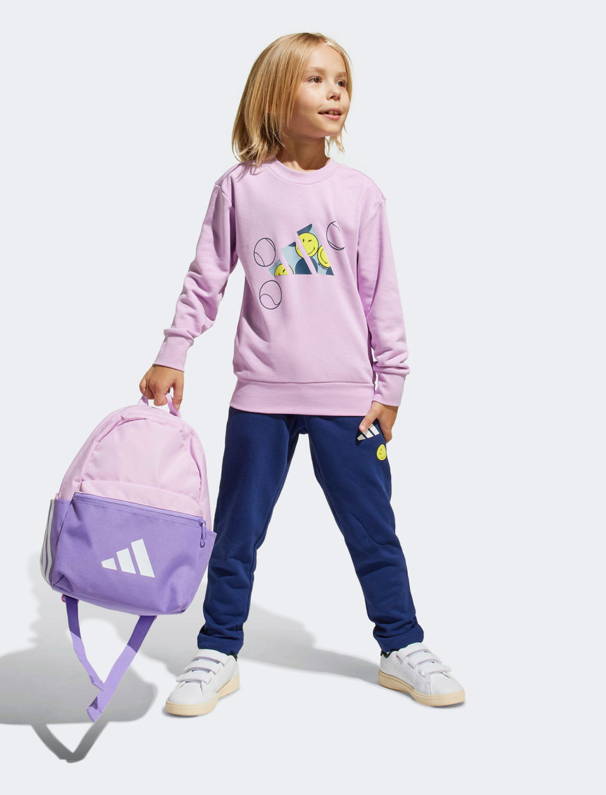 adidas x Smileyworld Çocuk Mor Eşofman Takımı adidas x Smileyworld Çocuk Mor Eşofman Takımı