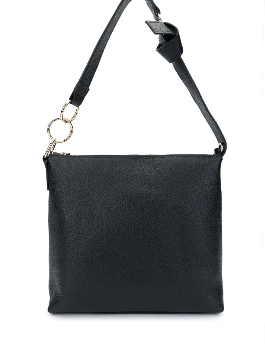 Tamer Tanca Kadın Hakiki Deri Siyah Floter Omuz Çanta Tamer Tanca Kadın Hakiki Deri Siyah Floter Omuz Çanta