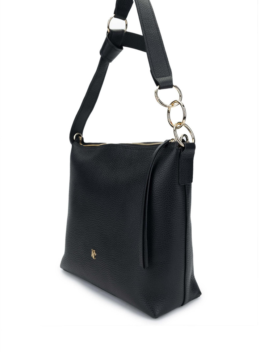 Tamer Tanca Kadın Hakiki Deri Siyah Floter Omuz Çanta Tamer Tanca Kadın Hakiki Deri Siyah Floter Omuz Çanta