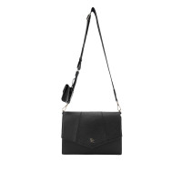 Tamer Tanca Kadın Hakiki Deri Siyah Floter Omuz Çanta