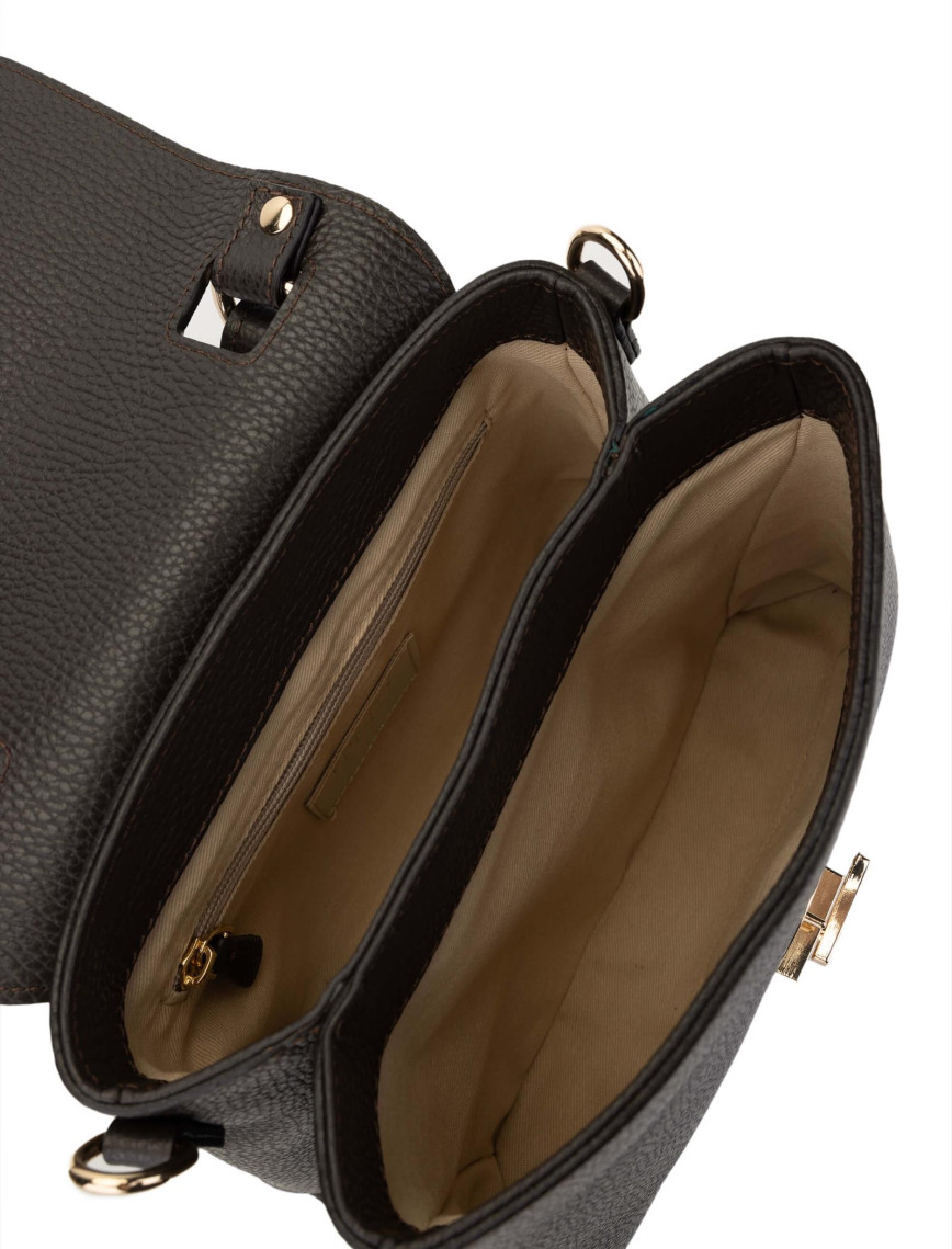 Tamer Tanca Kadın Hakiki Deri Kahverengi Omuz Çanta