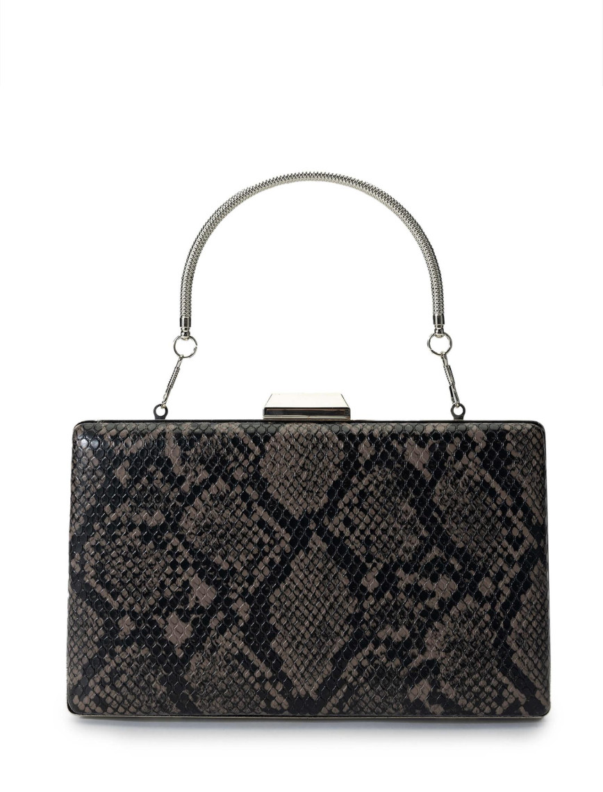 Tamer Tanca Kadın Vegan Siyah Deri El Çantası