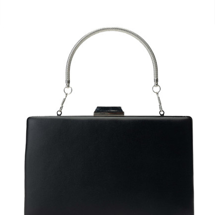 Tamer Tanca Kadın Vegan Siyah Deri El Çantası Tamer Tanca Kadın Vegan Siyah Deri El Çantası