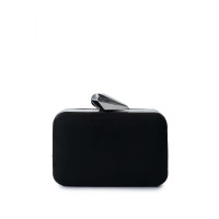 Tamer Tanca Kadın Vegan Siyah Süet El Çantası