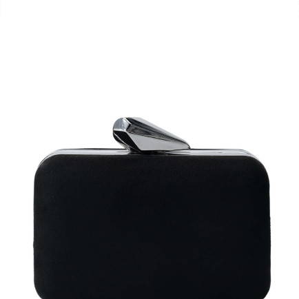 Tamer Tanca Kadın Vegan Siyah Süet El Çantası