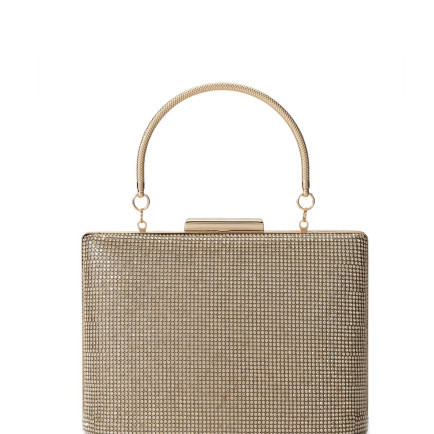Tamer Tanca Kadın Vegan Gold El Çantası Tamer Tanca Kadın Vegan Gold El Çantası