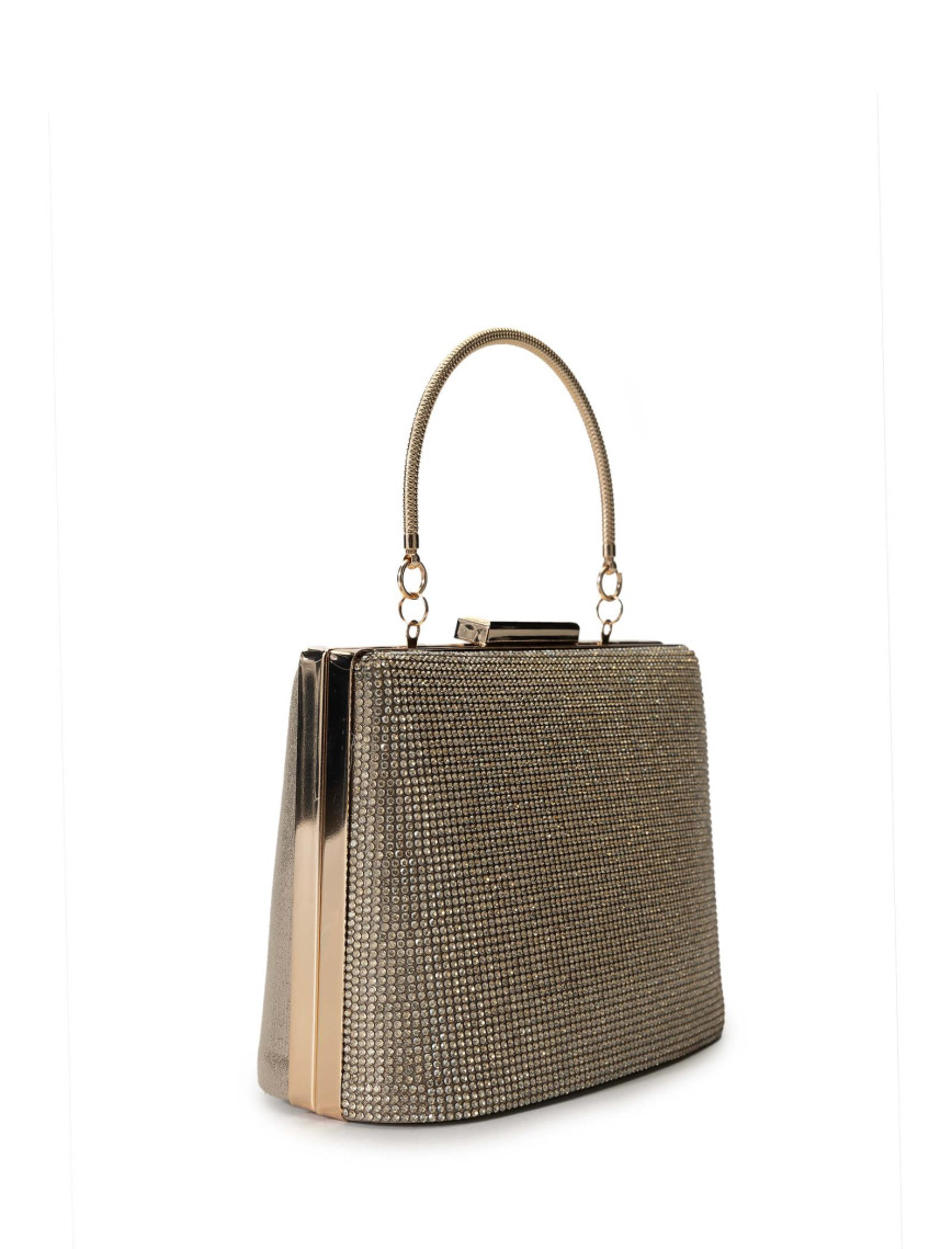 Tamer Tanca Kadın Vegan Gold El Çantası