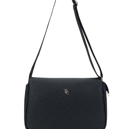 Tamer Tanca Kadın Vegan Siyah Postacı Çanta Tamer Tanca Kadın Vegan Siyah Postacı Çanta