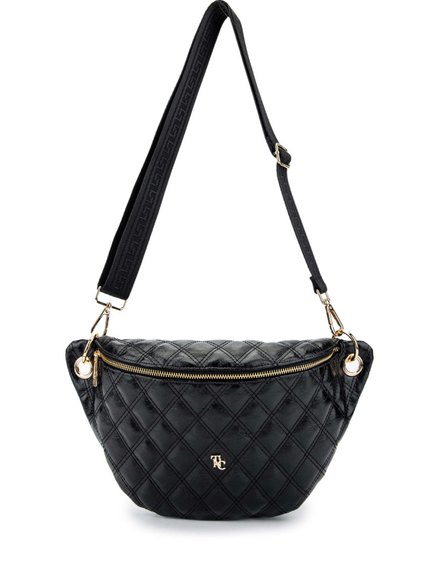 Tamer Tanca Kadın Vegan Siyah Bel Çantası Tamer Tanca Kadın Vegan Siyah Bel Çantası