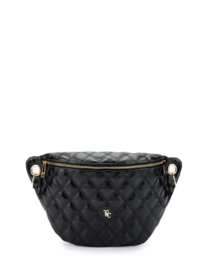 Tamer Tanca Kadın Vegan Siyah Bel Çantası Tamer Tanca Kadın Vegan Siyah Bel Çantası