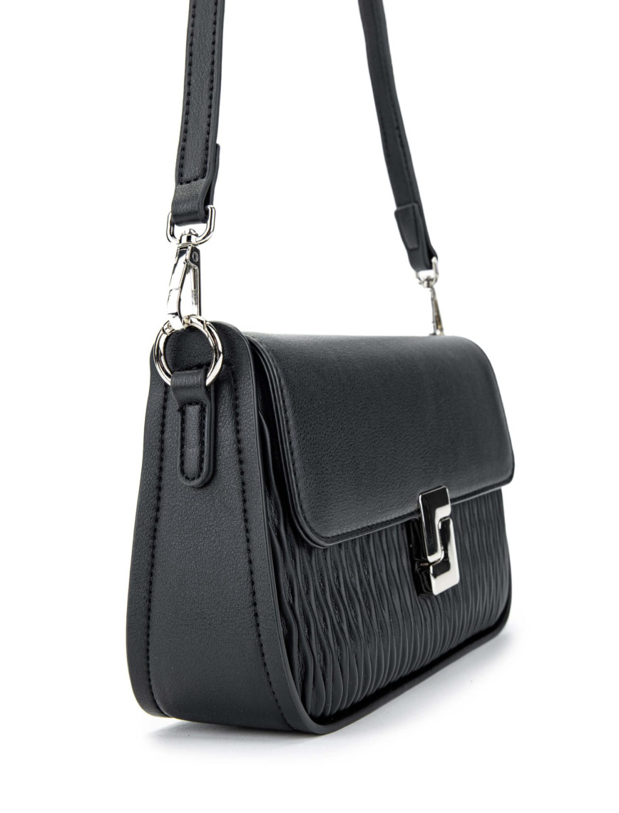Tamer Tanca Kadın Vegan Siyah Omuz Çanta Tamer Tanca Kadın Vegan Siyah Omuz Çanta