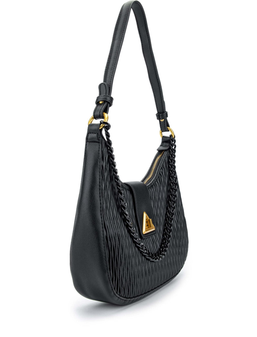 Tamer Tanca Kadın Vegan Siyah Omuz Çanta Tamer Tanca Kadın Vegan Siyah Omuz Çanta