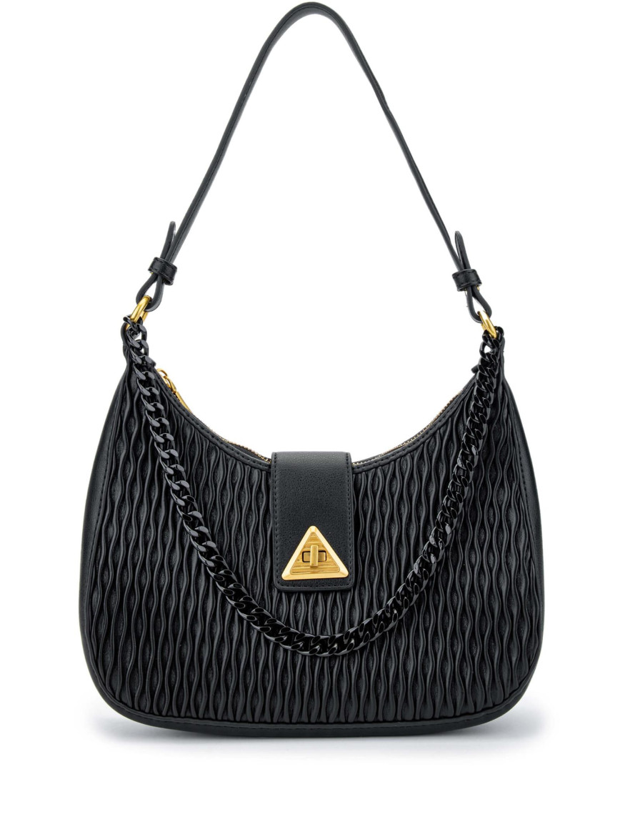 Tamer Tanca Kadın Vegan Siyah Omuz Çanta Tamer Tanca Kadın Vegan Siyah Omuz Çanta