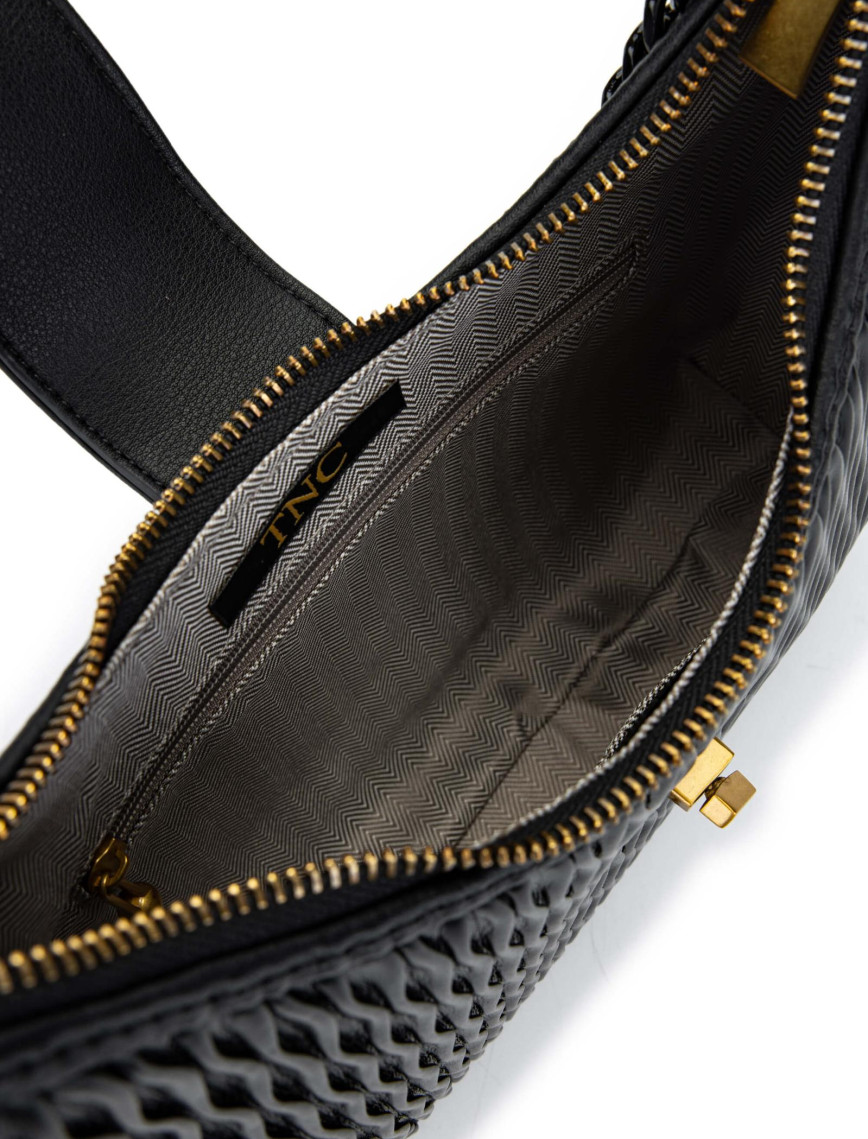 Tamer Tanca Kadın Vegan Siyah Omuz Çanta Tamer Tanca Kadın Vegan Siyah Omuz Çanta