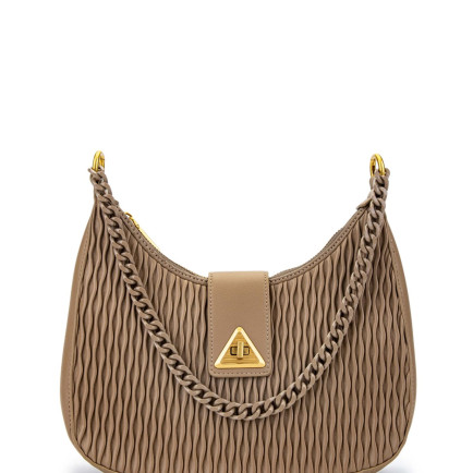 Tamer Tanca Kadın Vegan Taupe Omuz Çanta