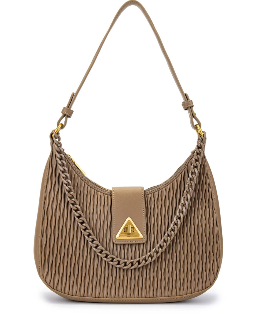 Tamer Tanca Kadın Vegan Taupe Omuz Çanta