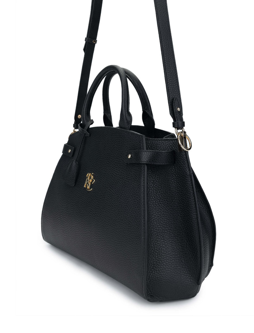 Tamer Tanca Kadın Hakiki Deri Siyah El Çantası Tamer Tanca Kadın Hakiki Deri Siyah El Çantası