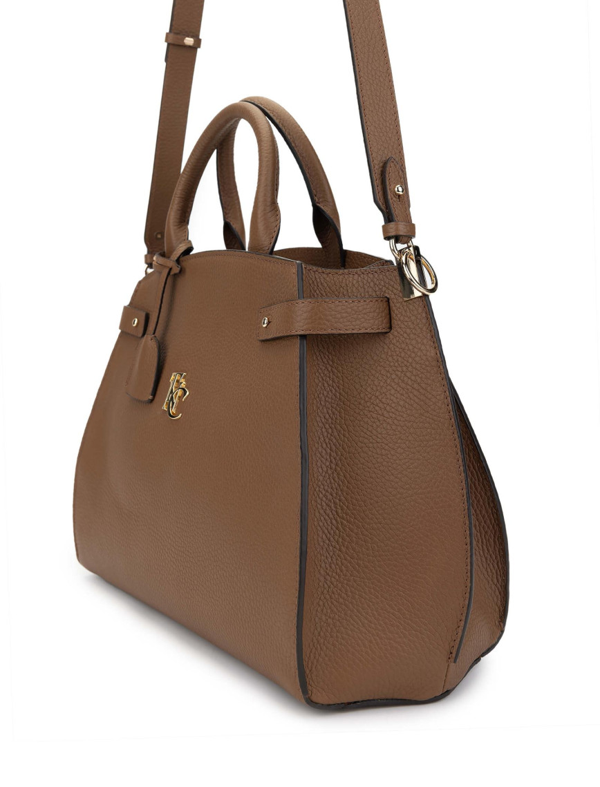 Tamer Tanca Kadın Hakiki Deri Taba El Çantası Tamer Tanca Kadın Hakiki Deri Taba El Çantası