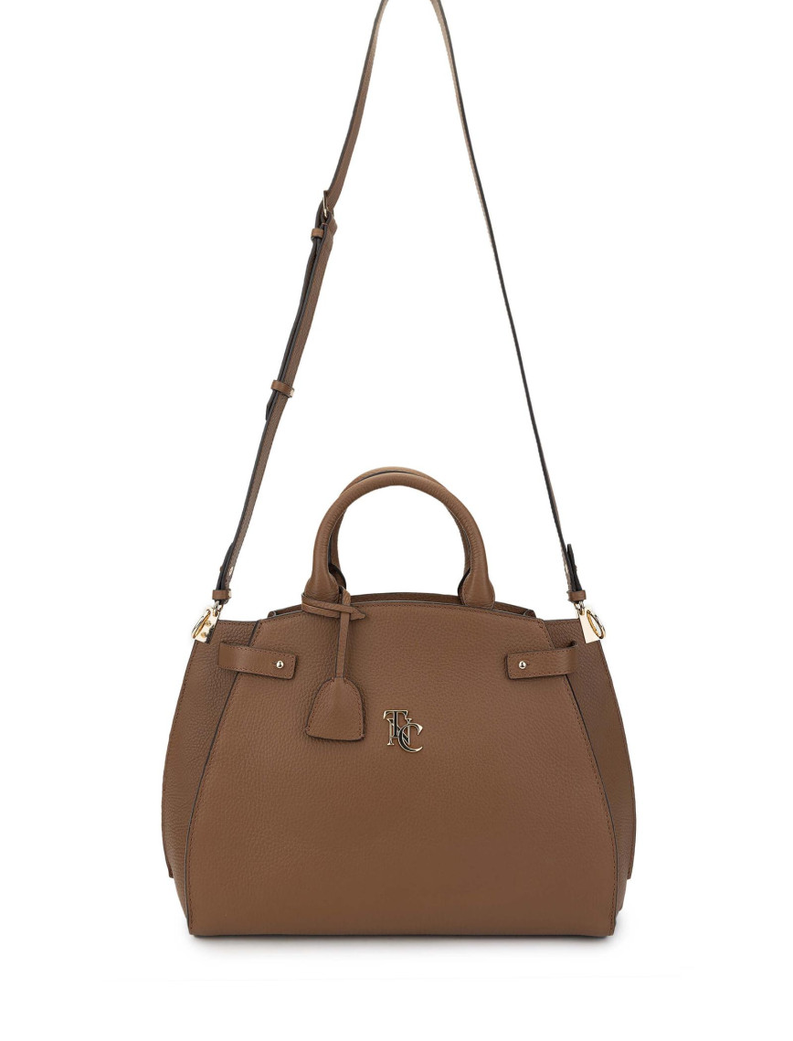 Tamer Tanca Kadın Hakiki Deri Taba El Çantası Tamer Tanca Kadın Hakiki Deri Taba El Çantası