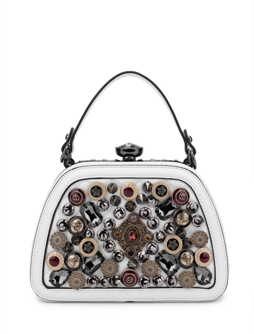 Tamer Tanca Kadın Vegan Beyaz El Çantası Tamer Tanca Kadın Vegan Beyaz El Çantası