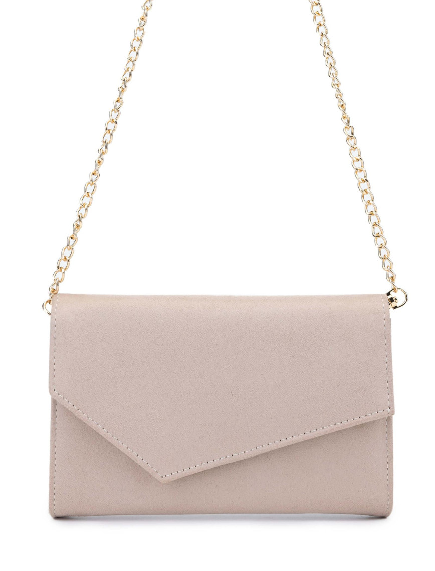 Tamer Tanca Kadın Vegan Bej Süet Omuz Çanta Tamer Tanca Kadın Vegan Bej Süet Omuz Çanta