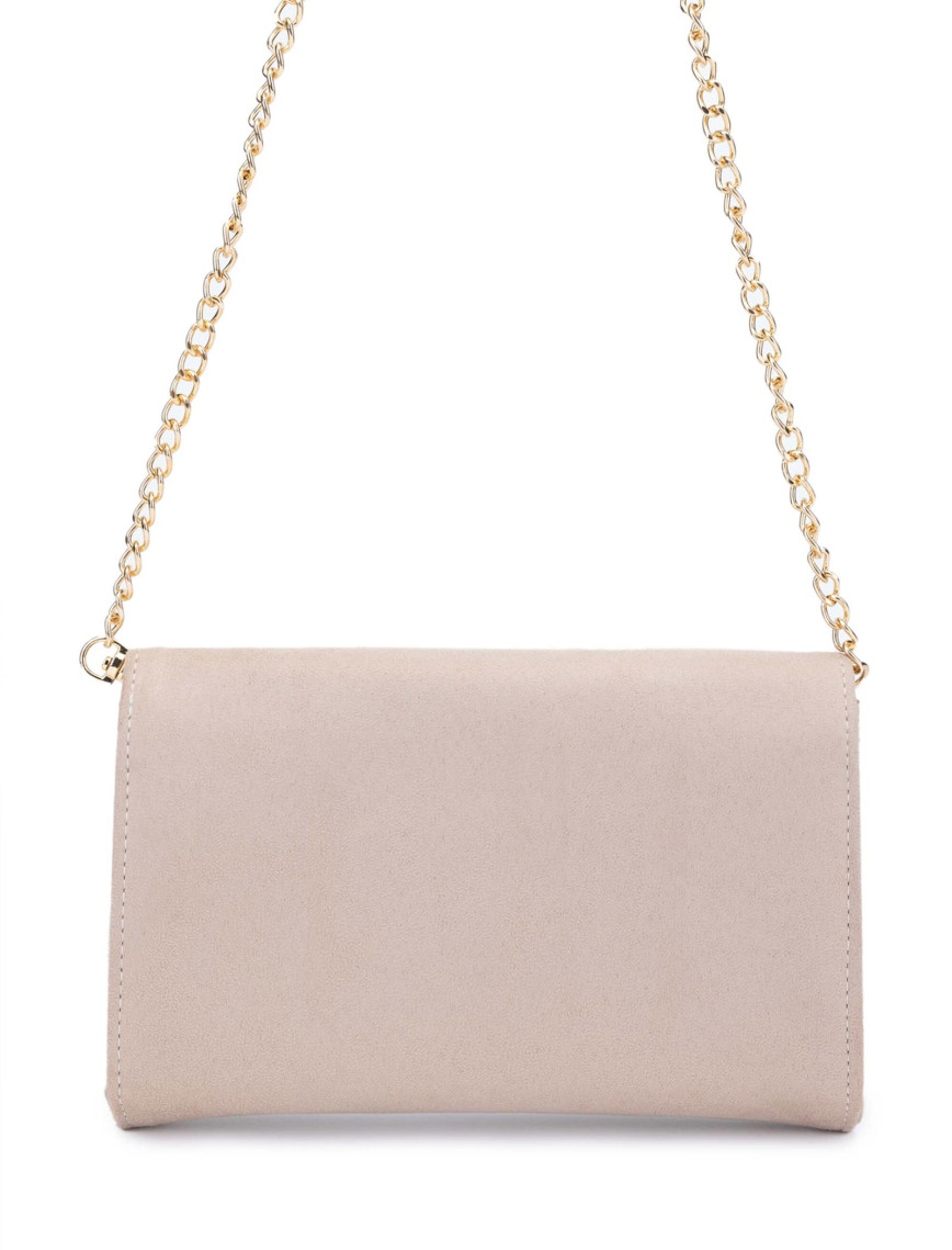 Tamer Tanca Kadın Vegan Bej Süet Omuz Çanta Tamer Tanca Kadın Vegan Bej Süet Omuz Çanta