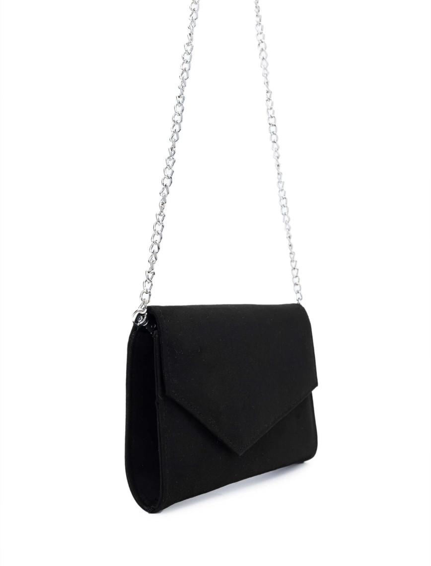 Tamer Tanca Kadın Vegan Siyah Süet Omuz Çanta Tamer Tanca Kadın Vegan Siyah Süet Omuz Çanta