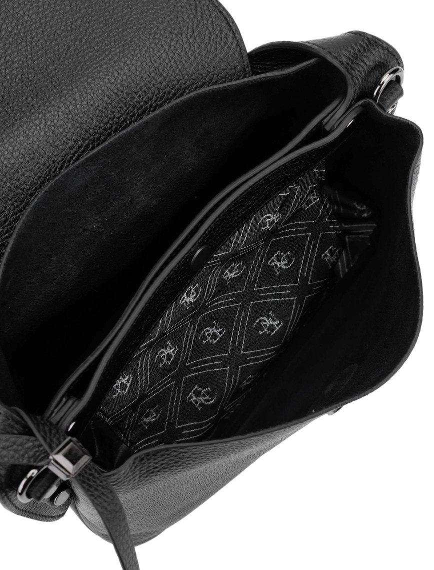 Tamer Tanca Kadın Hakiki Deri Siyah Postacı Çanta