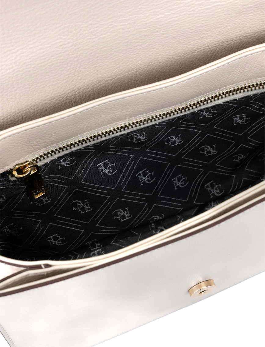 Tamer Tanca Kadın Hakiki Deri Bej Postacı Çanta