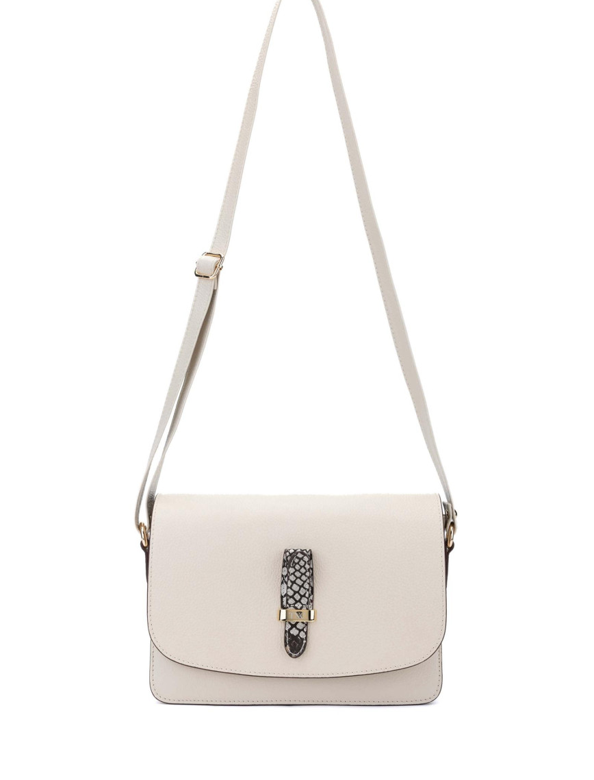 Tamer Tanca Kadın Hakiki Deri Bej Postacı Çanta