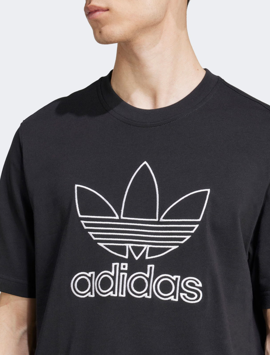 adidas Adicolor Outline Trefoil Erkek Siyah T-Shirt adidas Adicolor Outline Trefoil Erkek Siyah T-Shirt