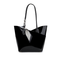 Tamer Tanca Kadın Vegan Siyah Rugan Kol Çantası