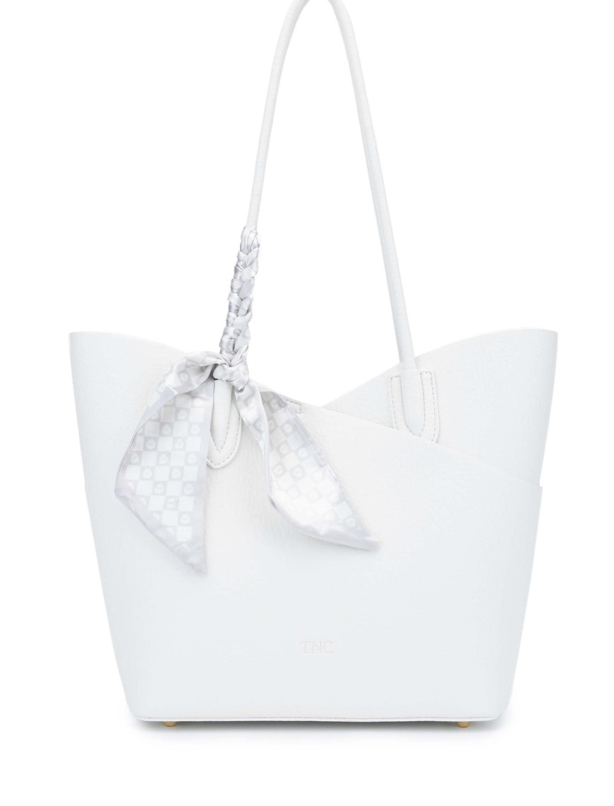 Tamer Tanca Kadın Vegan Beyaz Kol Çantası