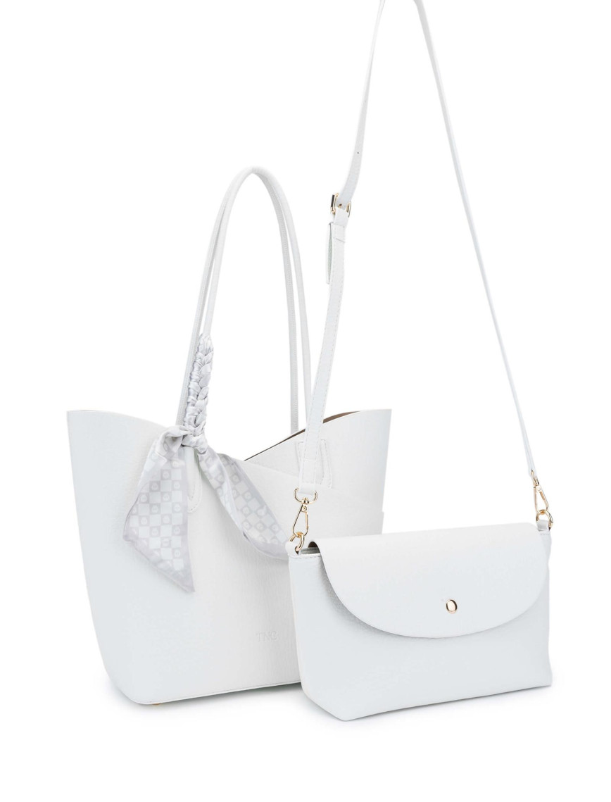 Tamer Tanca Kadın Vegan Beyaz Kol Çantası