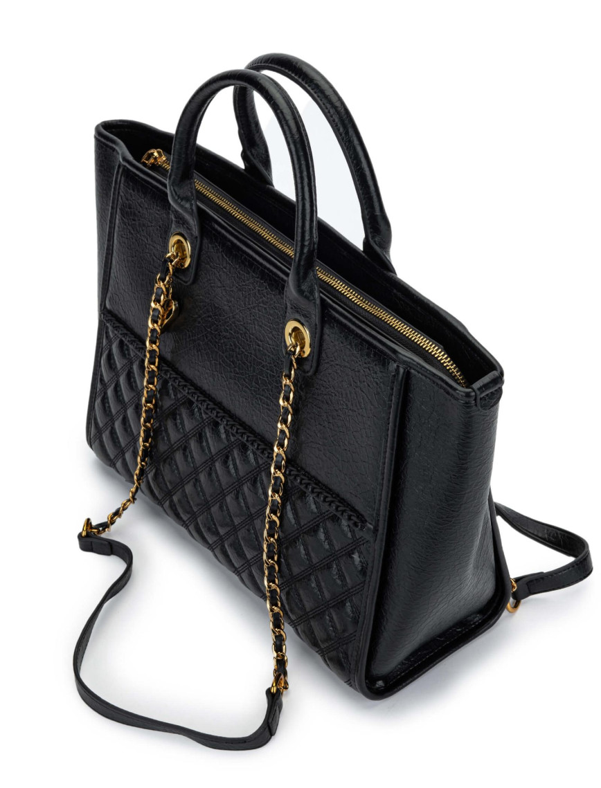 Tamer Tanca Kadın Vegan Siyah Kol Çantası