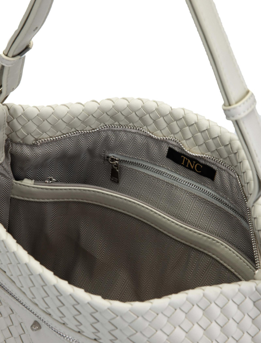 Tamer Tanca Kadın Vegan Beyaz Omuz Çanta