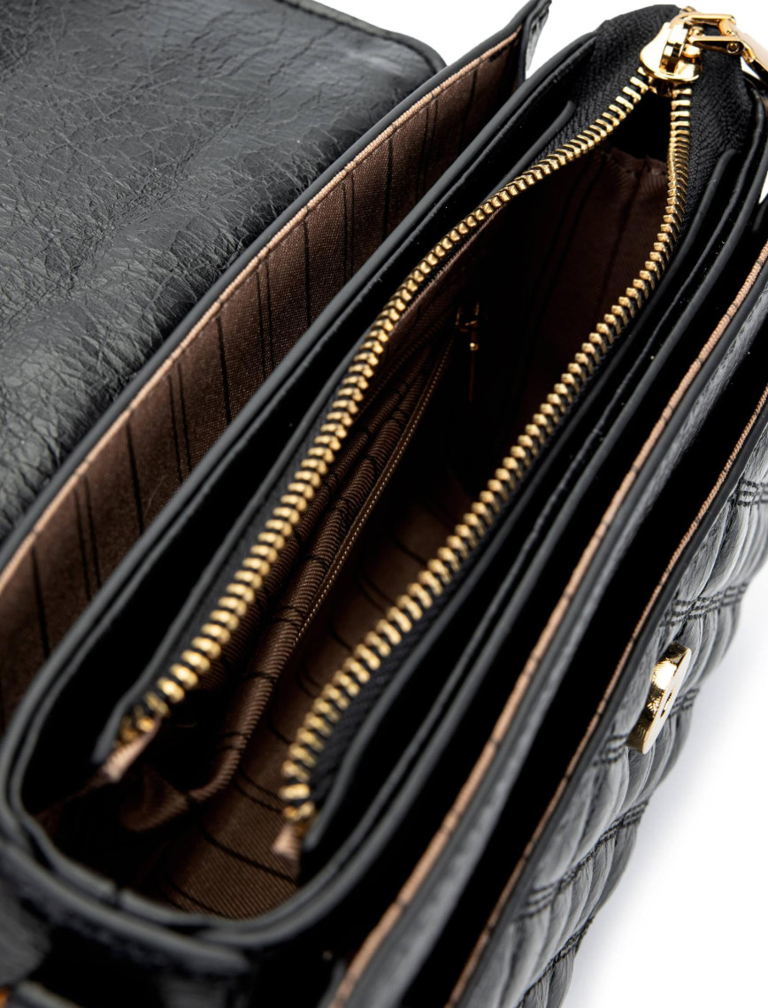 Tamer Tanca Kadın Vegan Siyah El Çantası Tamer Tanca Kadın Vegan Siyah El Çantası