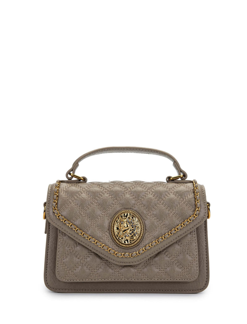 Tamer Tanca Kadın Vegan Taupe El Çantası Tamer Tanca Kadın Vegan Taupe El Çantası