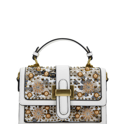 Tamer Tanca Kadın Vegan Beyaz El Çantası