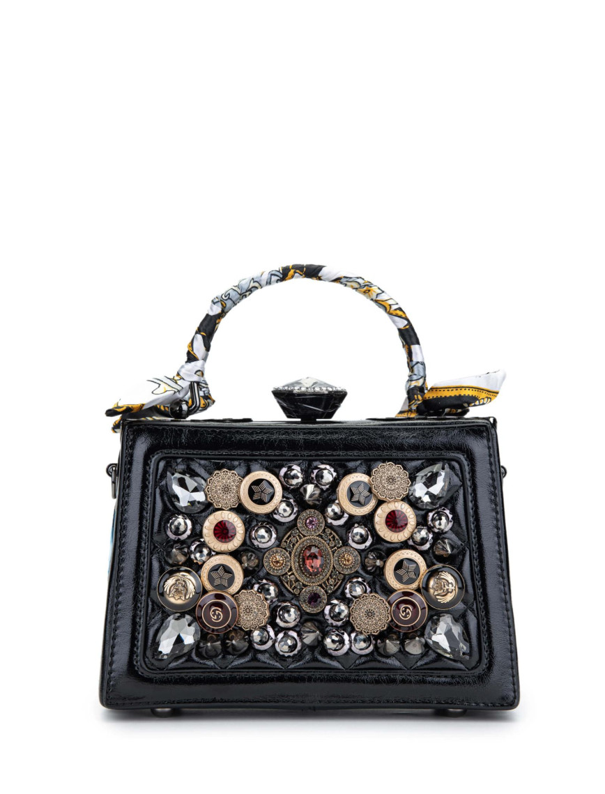 Tamer Tanca Kadın Vegan Siyah El Çantası Tamer Tanca Kadın Vegan Siyah El Çantası