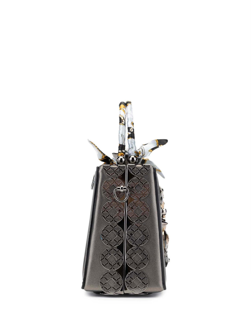 Tamer Tanca Kadın Vegan Metalik El Çantası Tamer Tanca Kadın Vegan Metalik El Çantası