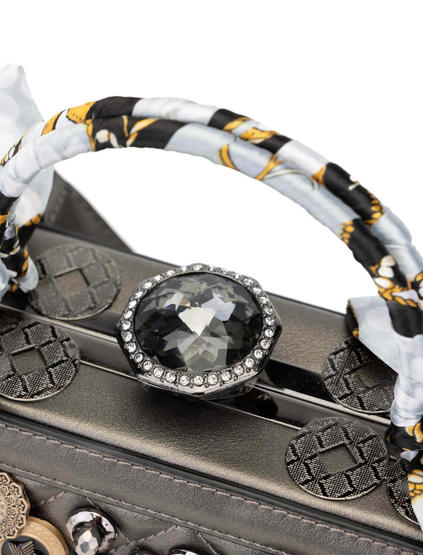 Tamer Tanca Kadın Vegan Metalik El Çantası Tamer Tanca Kadın Vegan Metalik El Çantası