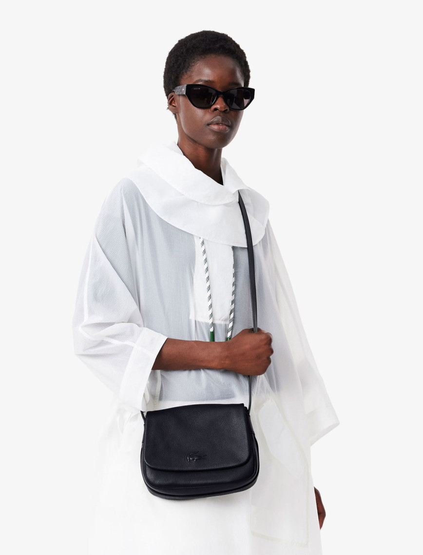 Lacoste City Court Kadın Deri Siyah Omuz Çantası Lacoste City Court Kadın Deri Siyah Omuz Çantası