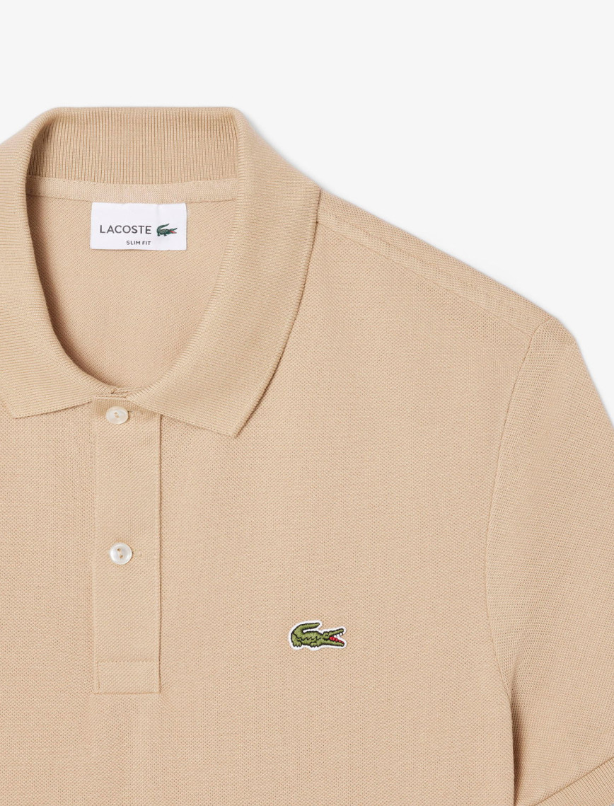 Lacoste L.12.12 Erkek Slim Fit Bej Polo Lacoste L.12.12 Erkek Slim Fit Bej Polo