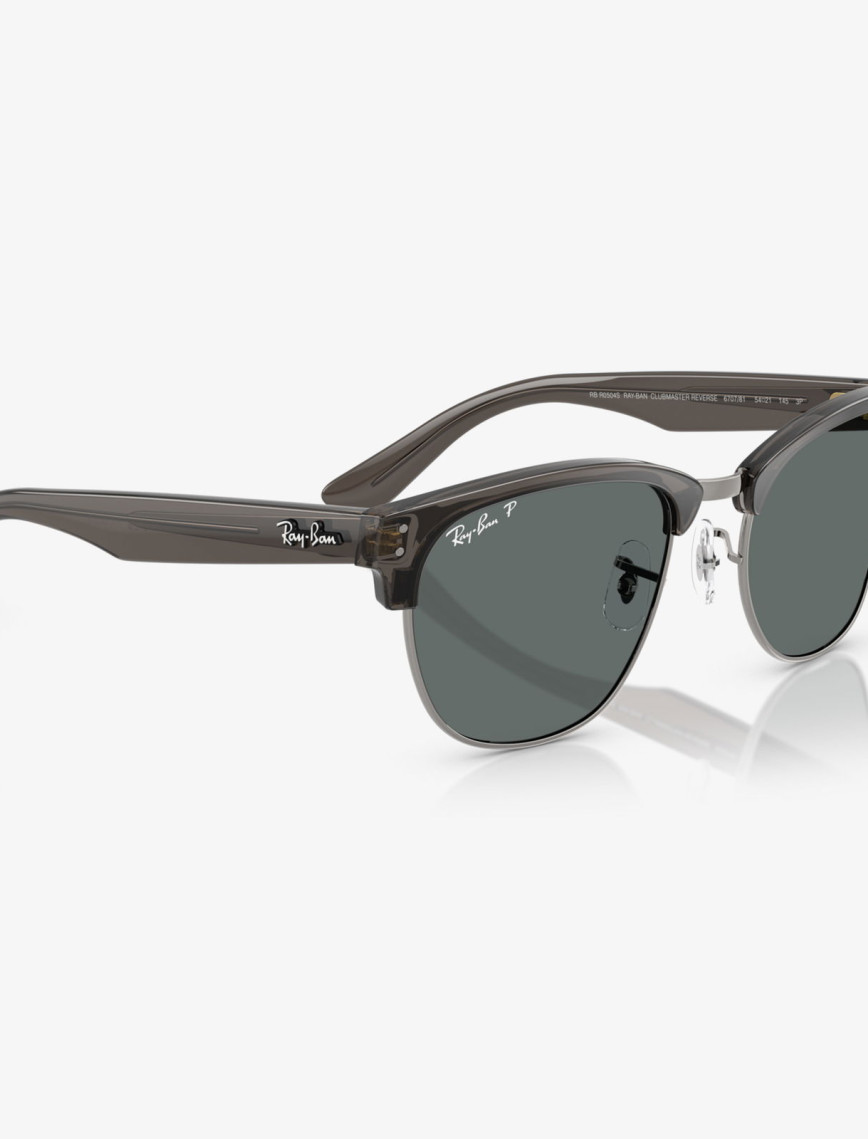 Ray-Ban Clubmaster Reverse RBR0504S Unisex Gri Güneş Gözlüğü Ray-Ban Clubmaster Reverse RBR0504S Unisex Gri Güneş Gözlüğü