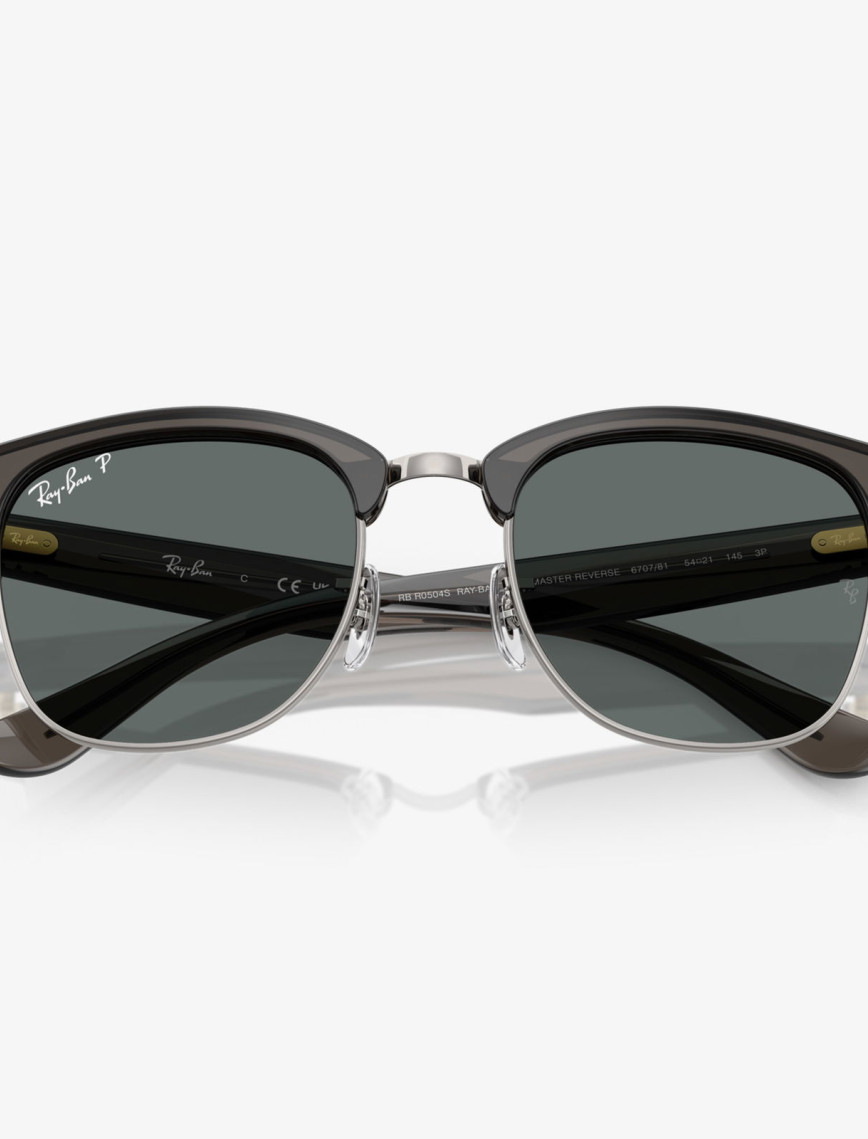 Ray-Ban Clubmaster Reverse RBR0504S Unisex Gri Güneş Gözlüğü Ray-Ban Clubmaster Reverse RBR0504S Unisex Gri Güneş Gözlüğü