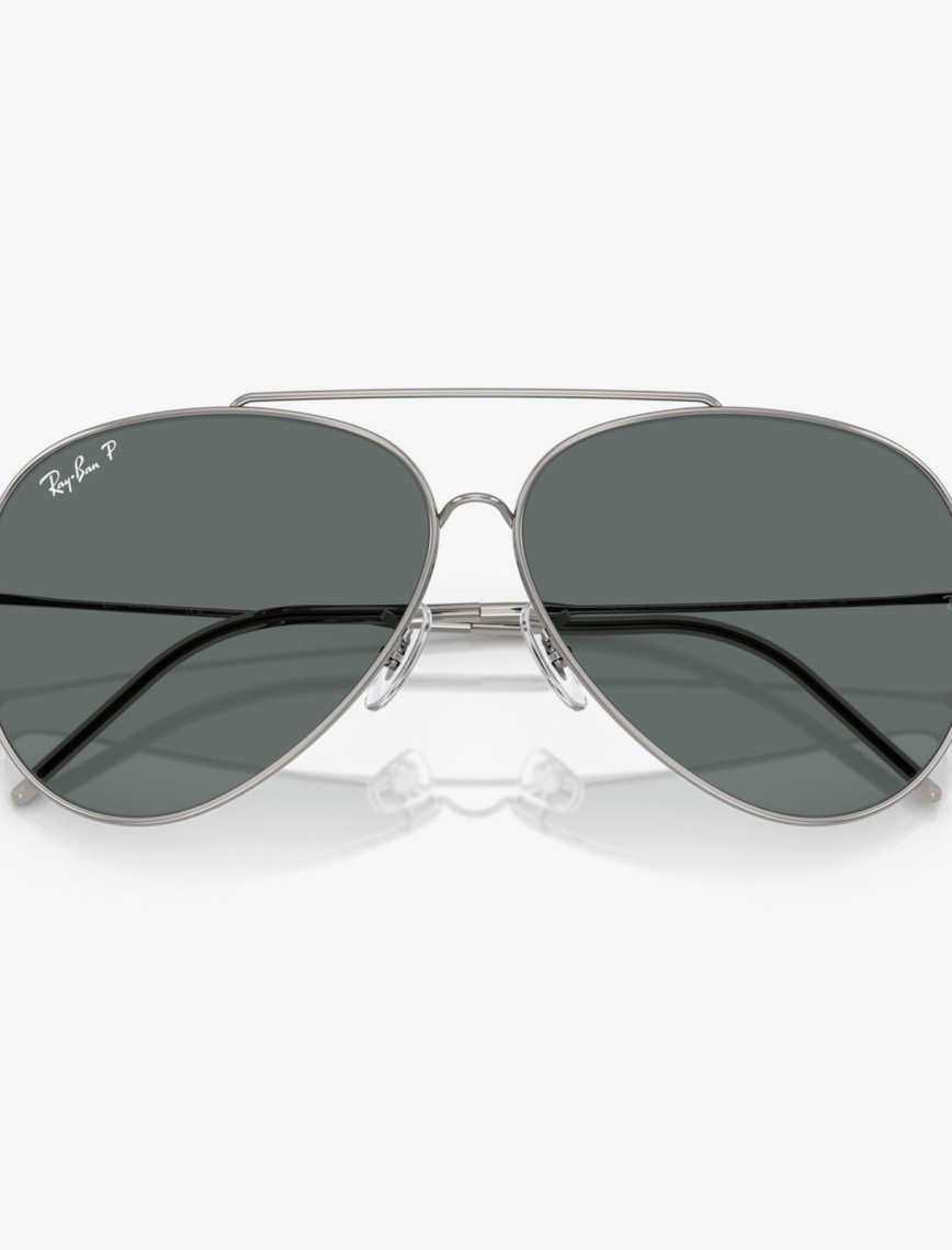 Ray-Ban Aviator Reverse RBR0101S Unisex Gri Güneş Gözlüğü Ray-Ban Aviator Reverse RBR0101S Unisex Gri Güneş Gözlüğü