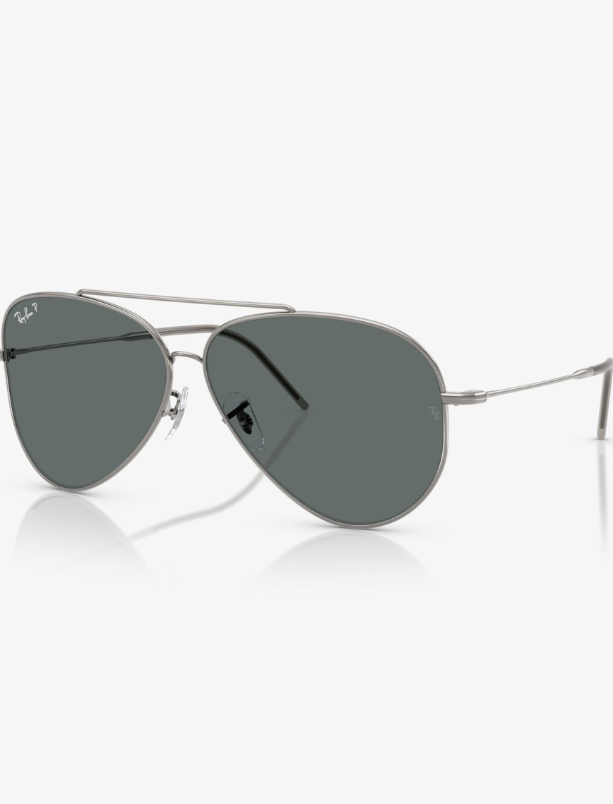 Ray-Ban Aviator Reverse RBR0101S Unisex Gri Güneş Gözlüğü Ray-Ban Aviator Reverse RBR0101S Unisex Gri Güneş Gözlüğü